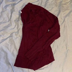 maroon old navy cardigan size S